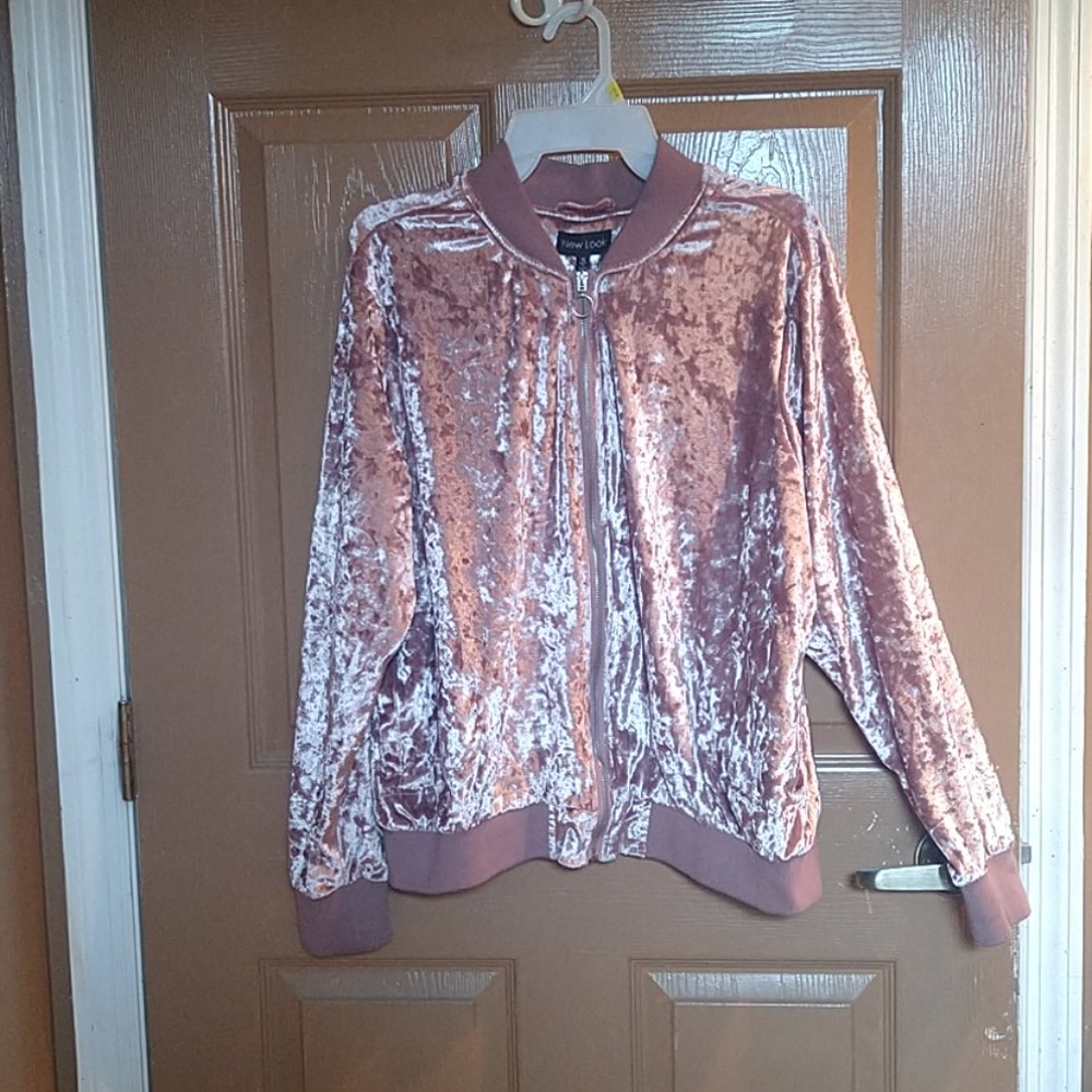 Velvet pink jacket